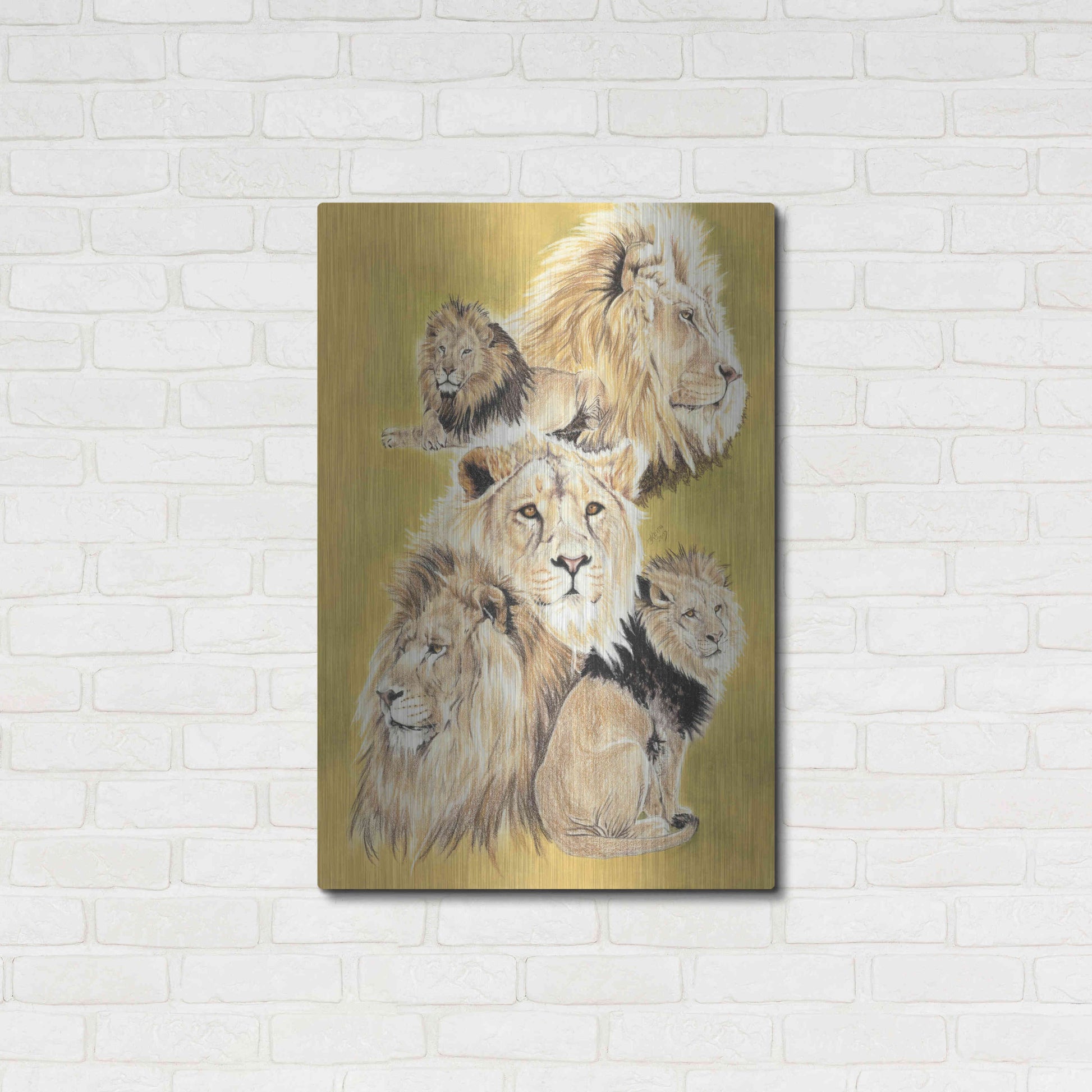 Luxe Metal Art 'Royality' by Barbara Keith, Metal Wall Art,24x36