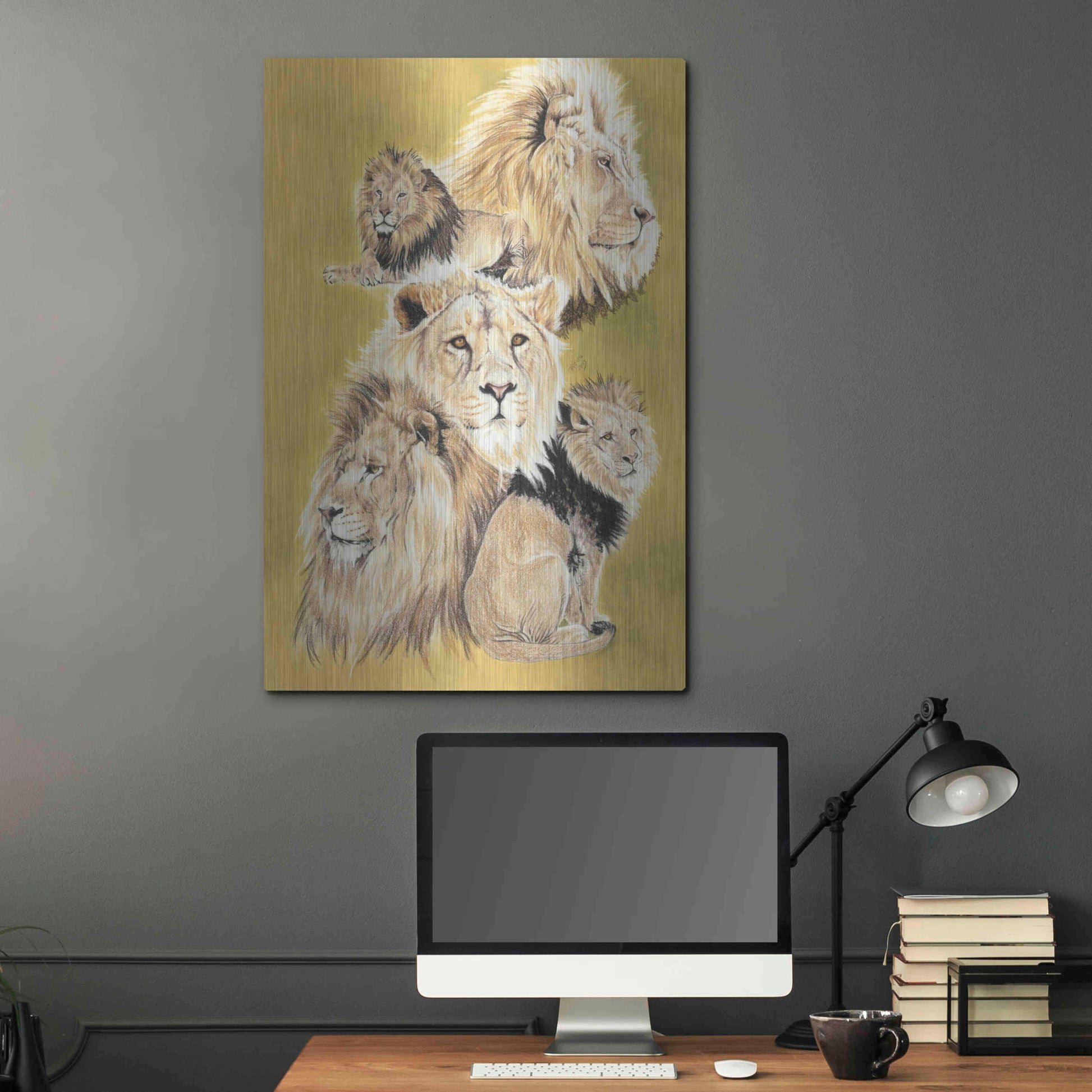 Luxe Metal Art 'Royality' by Barbara Keith, Metal Wall Art,24x36