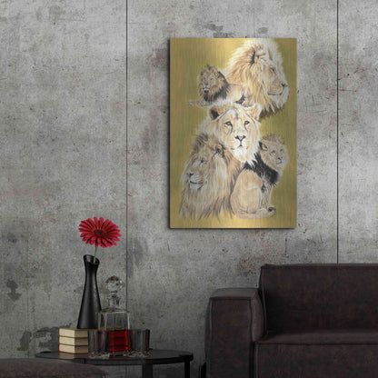 Luxe Metal Art 'Royality' by Barbara Keith, Metal Wall Art,24x36