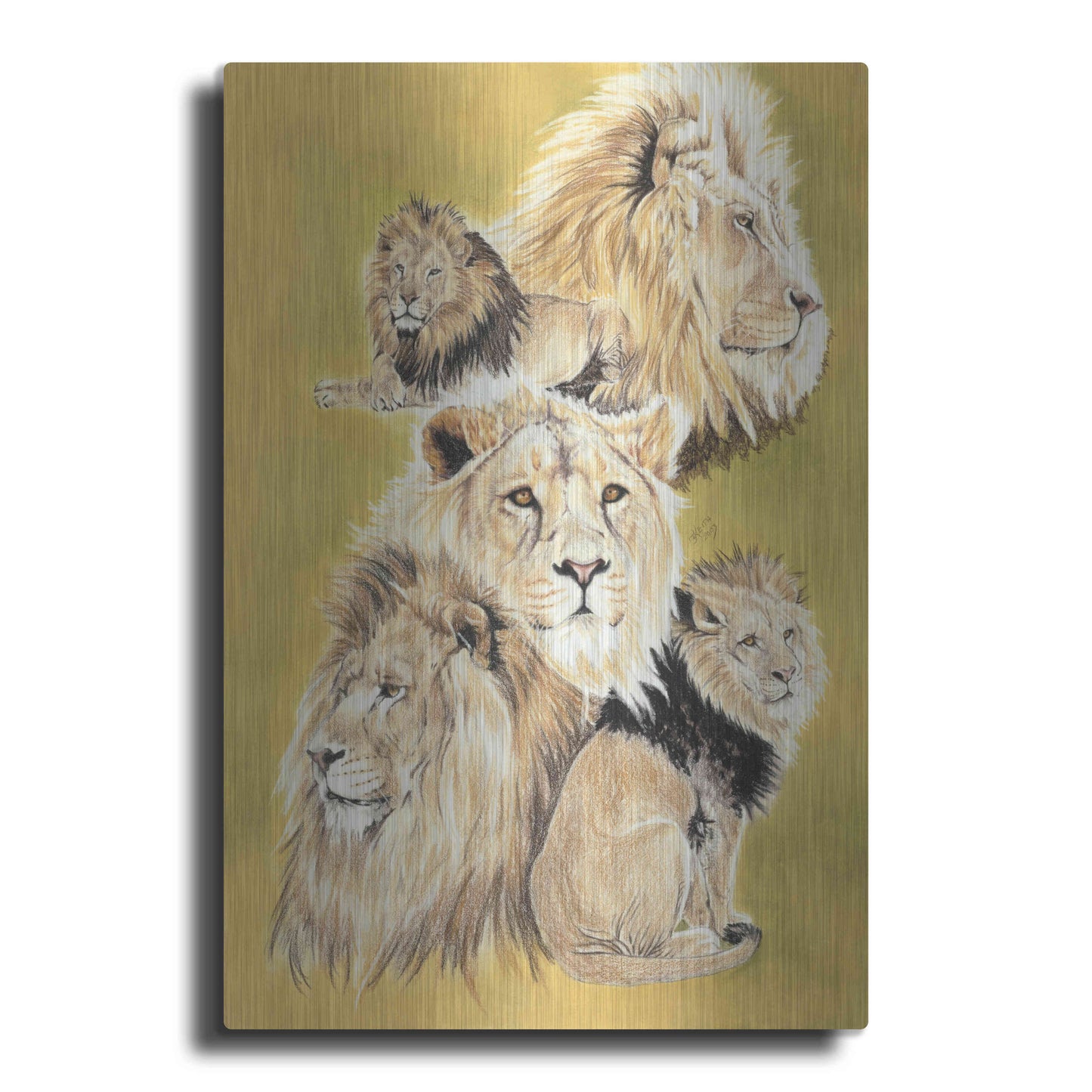 Luxe Metal Art 'Royality' by Barbara Keith, Metal Wall Art