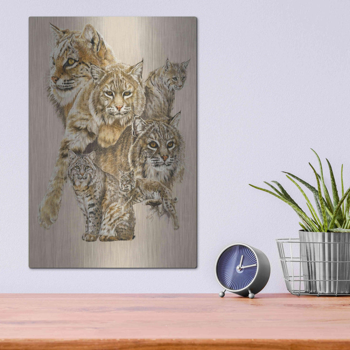 Luxe Metal Art 'Rascal' by Barbara Keith, Metal Wall Art,12x16