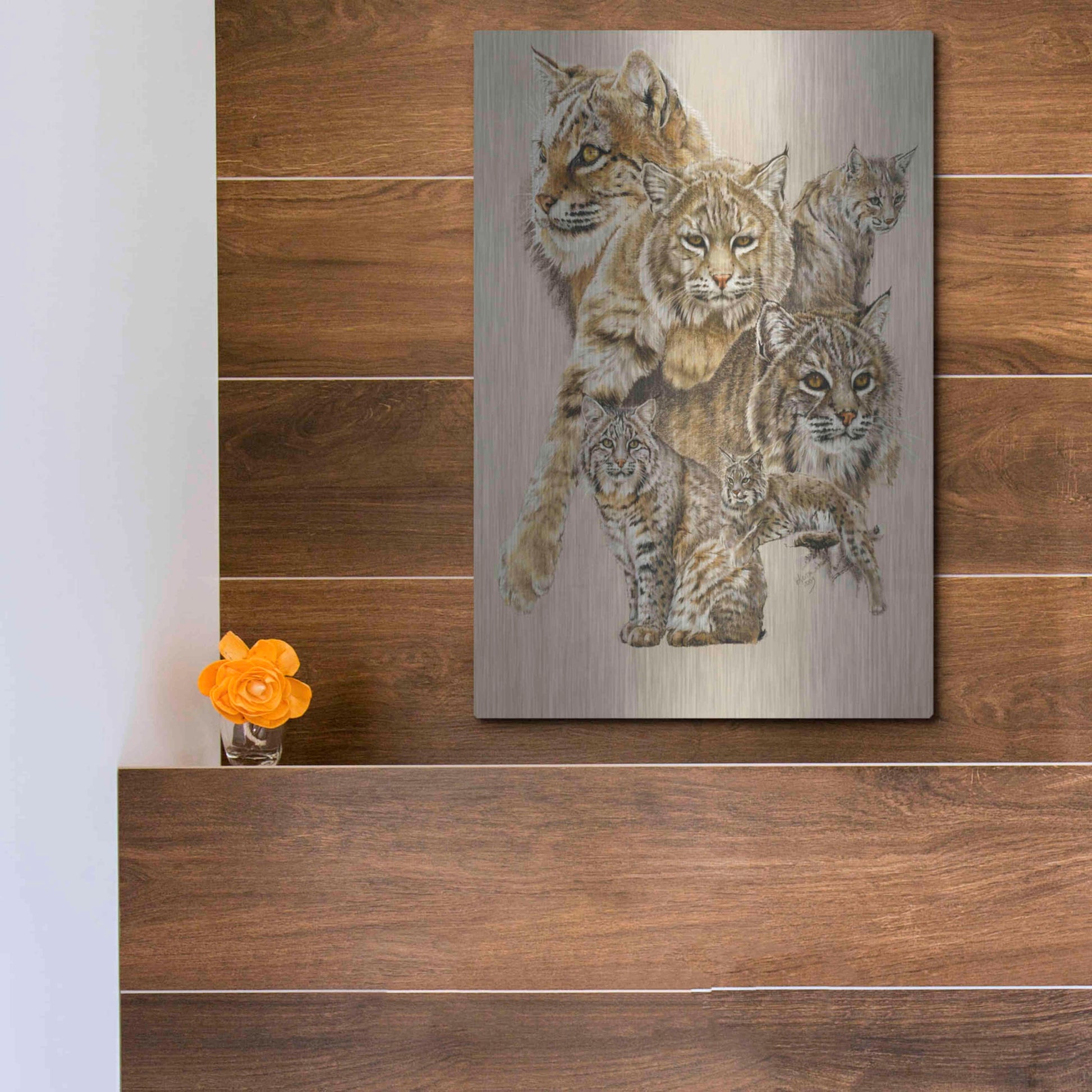 Luxe Metal Art 'Rascal' by Barbara Keith, Metal Wall Art,12x16