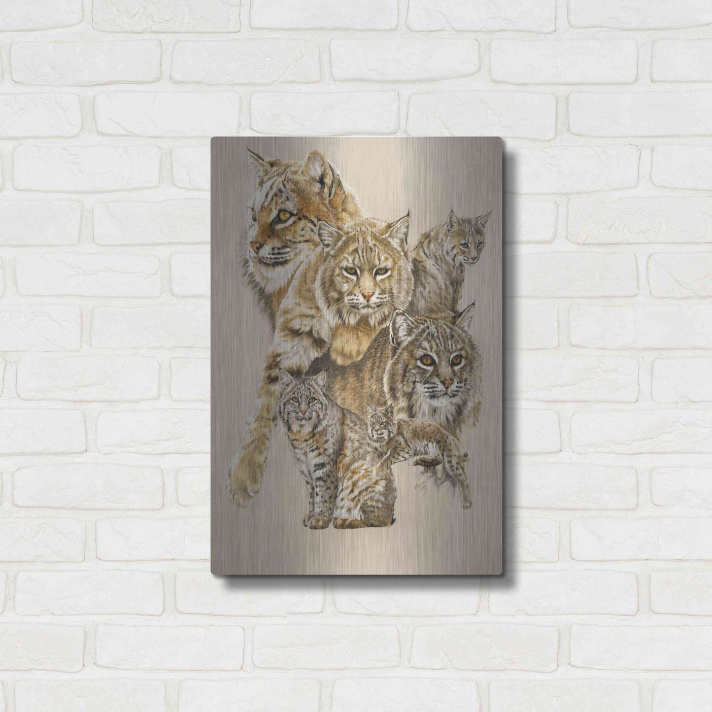 Luxe Metal Art 'Rascal' by Barbara Keith, Metal Wall Art,16x24