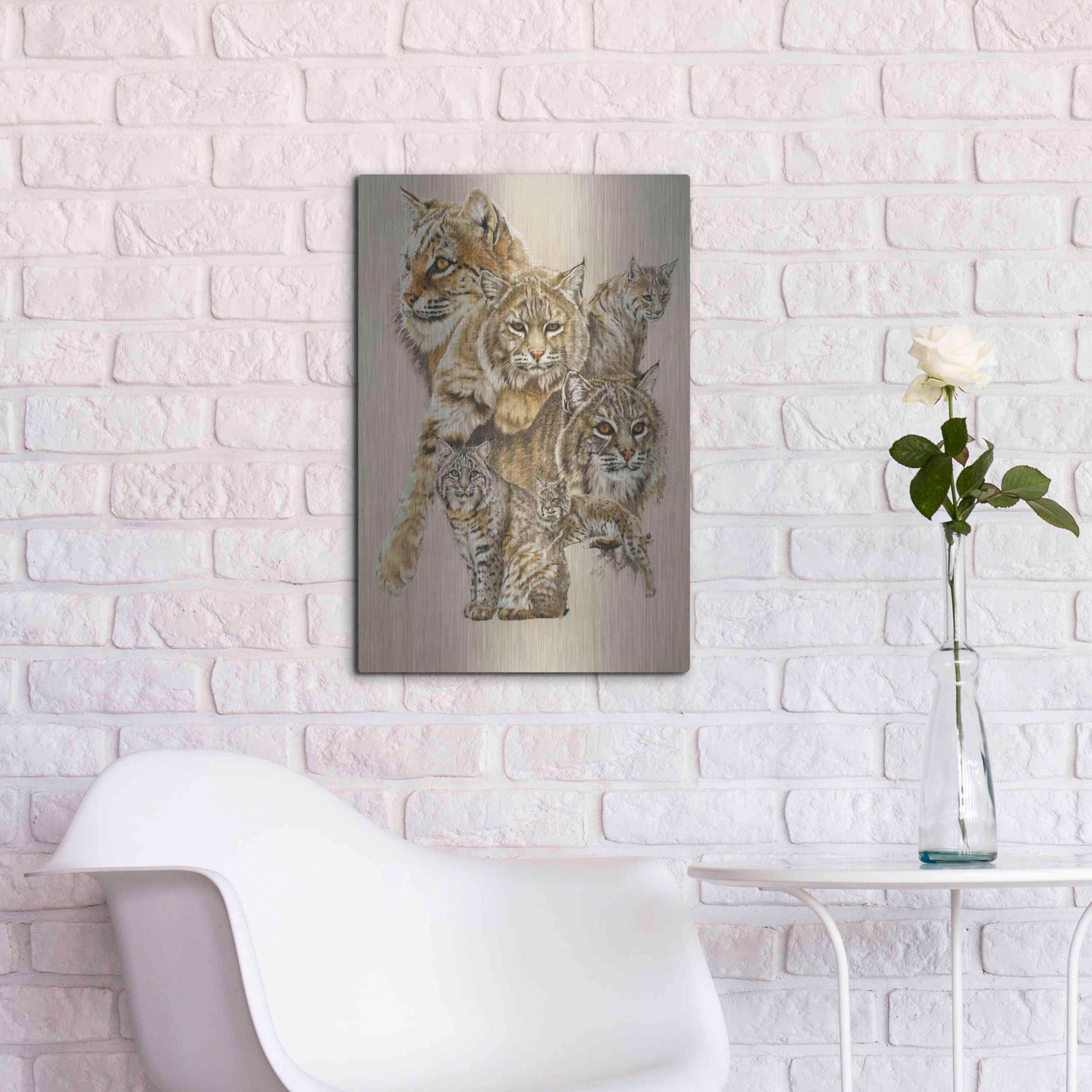 Luxe Metal Art 'Rascal' by Barbara Keith, Metal Wall Art,16x24