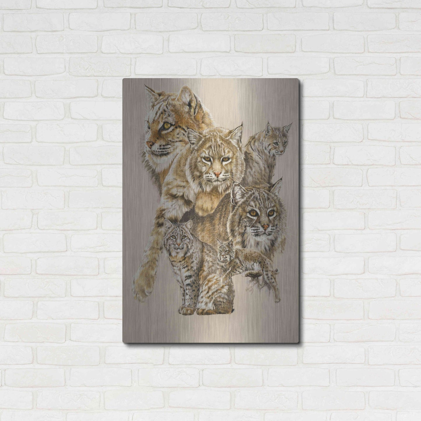 Luxe Metal Art 'Rascal' by Barbara Keith, Metal Wall Art,24x36