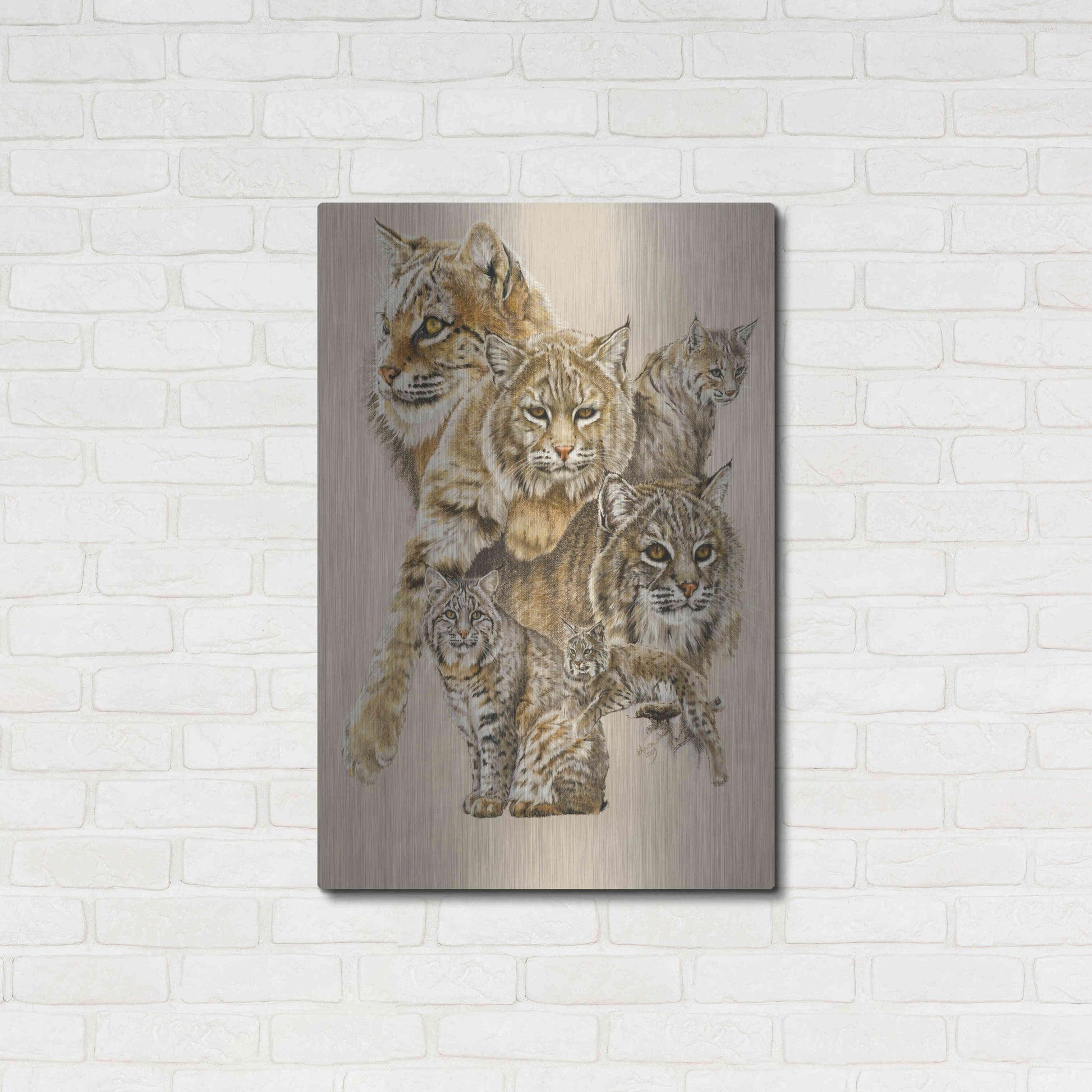 Luxe Metal Art 'Rascal' by Barbara Keith, Metal Wall Art,24x36