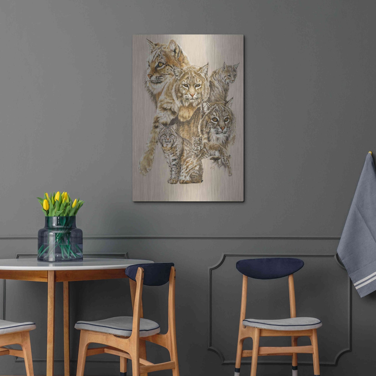 Luxe Metal Art 'Rascal' by Barbara Keith, Metal Wall Art,24x36