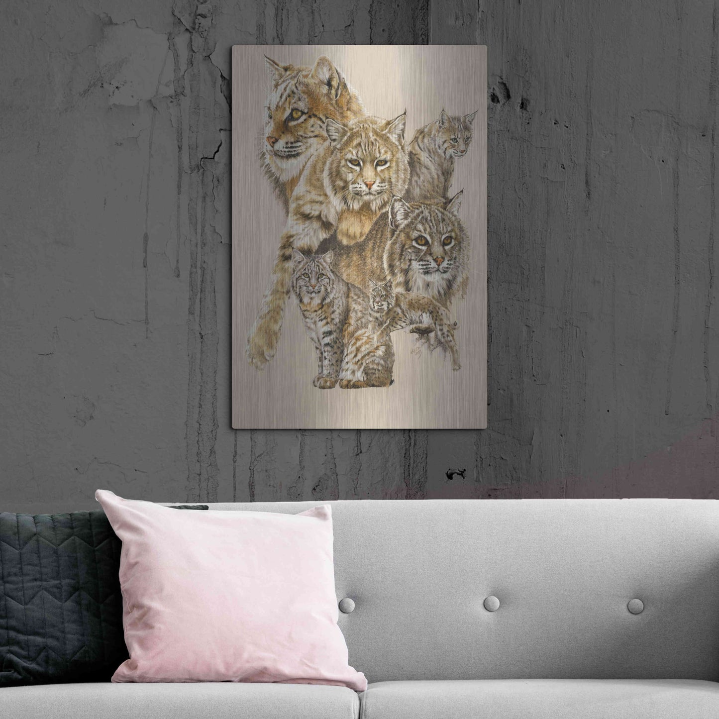 Luxe Metal Art 'Rascal' by Barbara Keith, Metal Wall Art,24x36