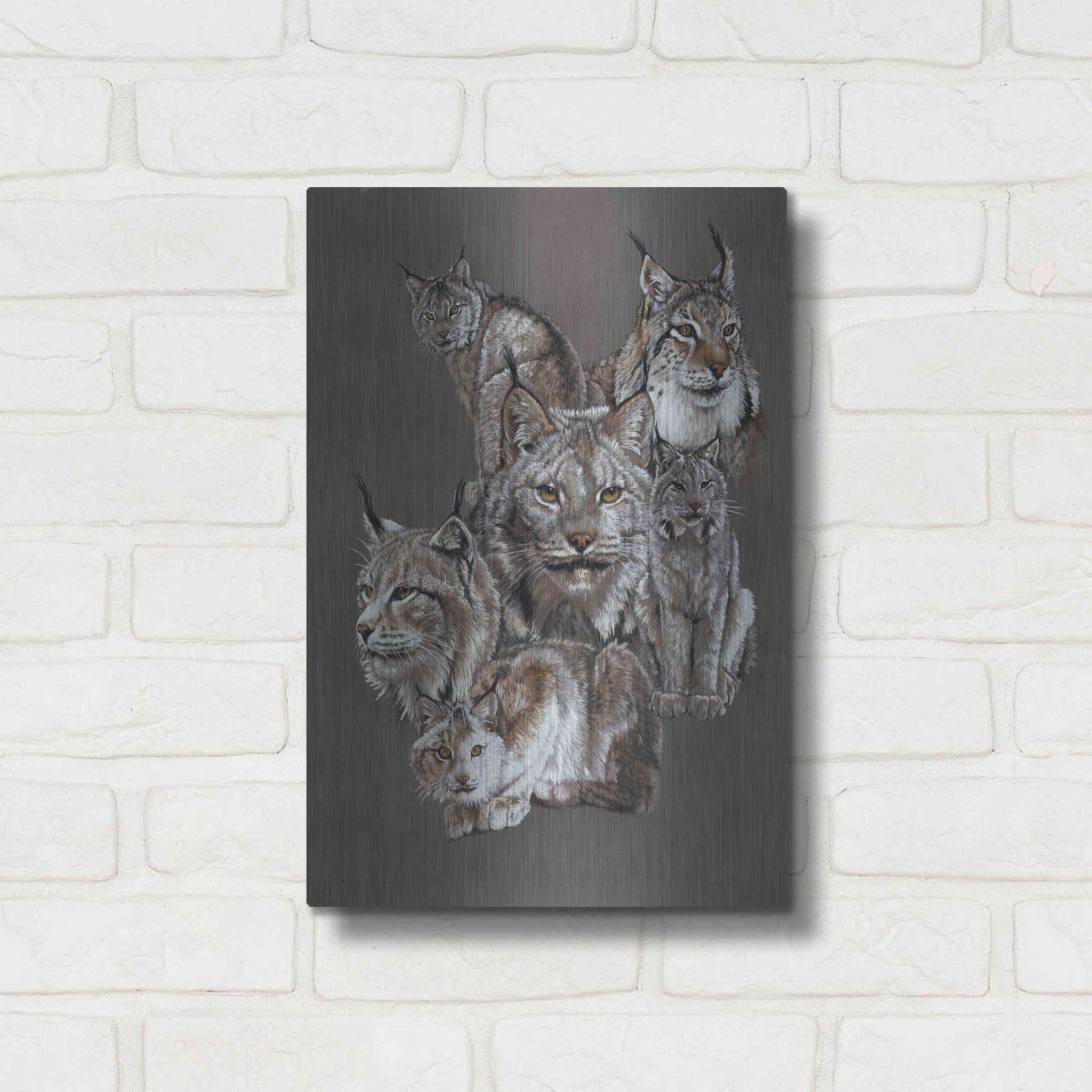 Luxe Metal Art 'Rogue' by Barbara Keith, Metal Wall Art,12x16