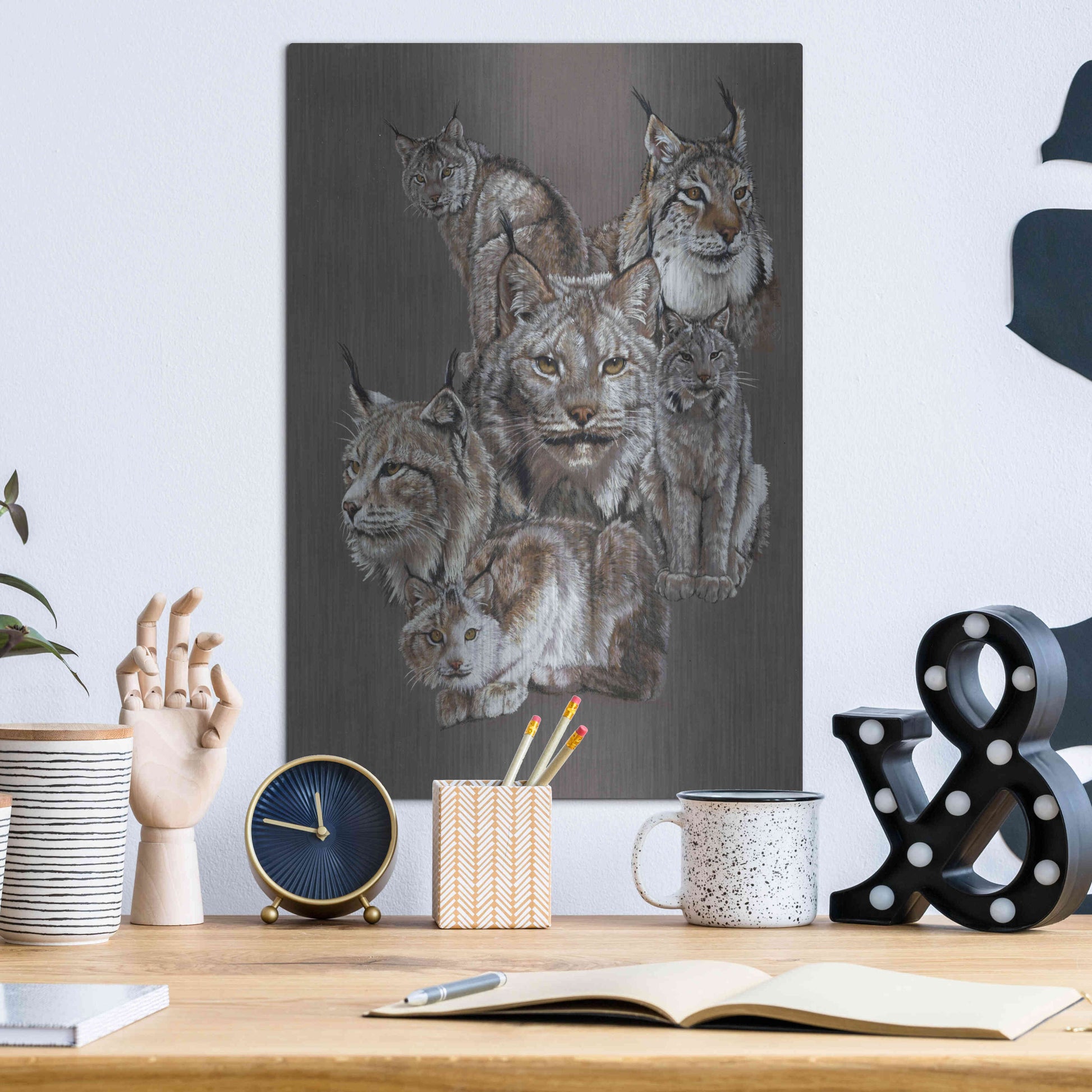 Luxe Metal Art 'Rogue' by Barbara Keith, Metal Wall Art,12x16