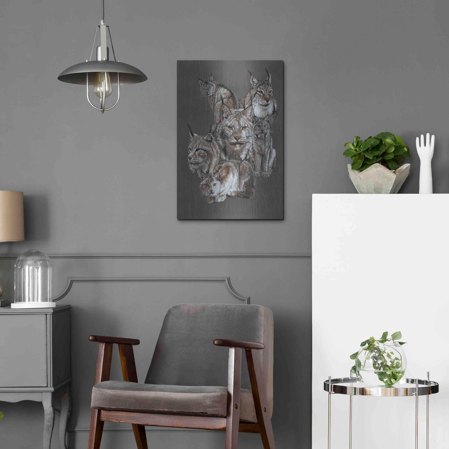 Luxe Metal Art 'Rogue' by Barbara Keith, Metal Wall Art,16x24