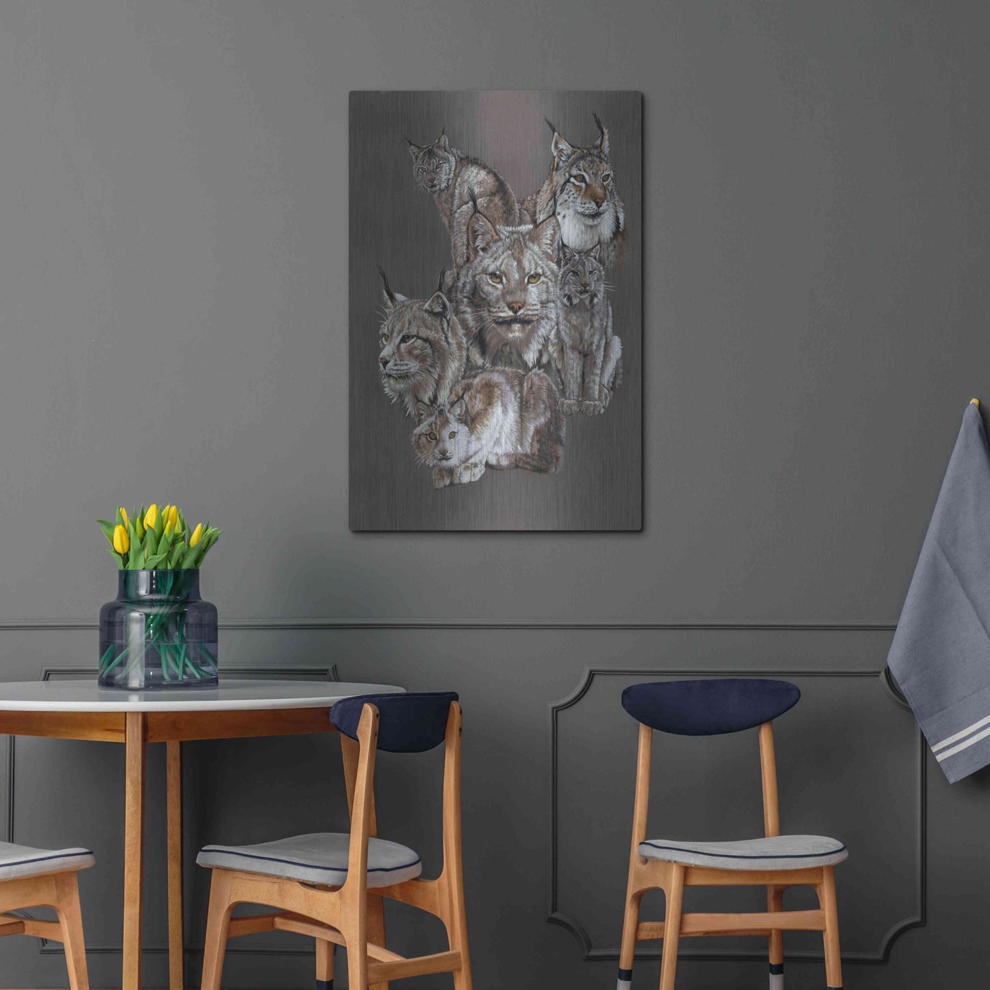 Luxe Metal Art 'Rogue' by Barbara Keith, Metal Wall Art,24x36