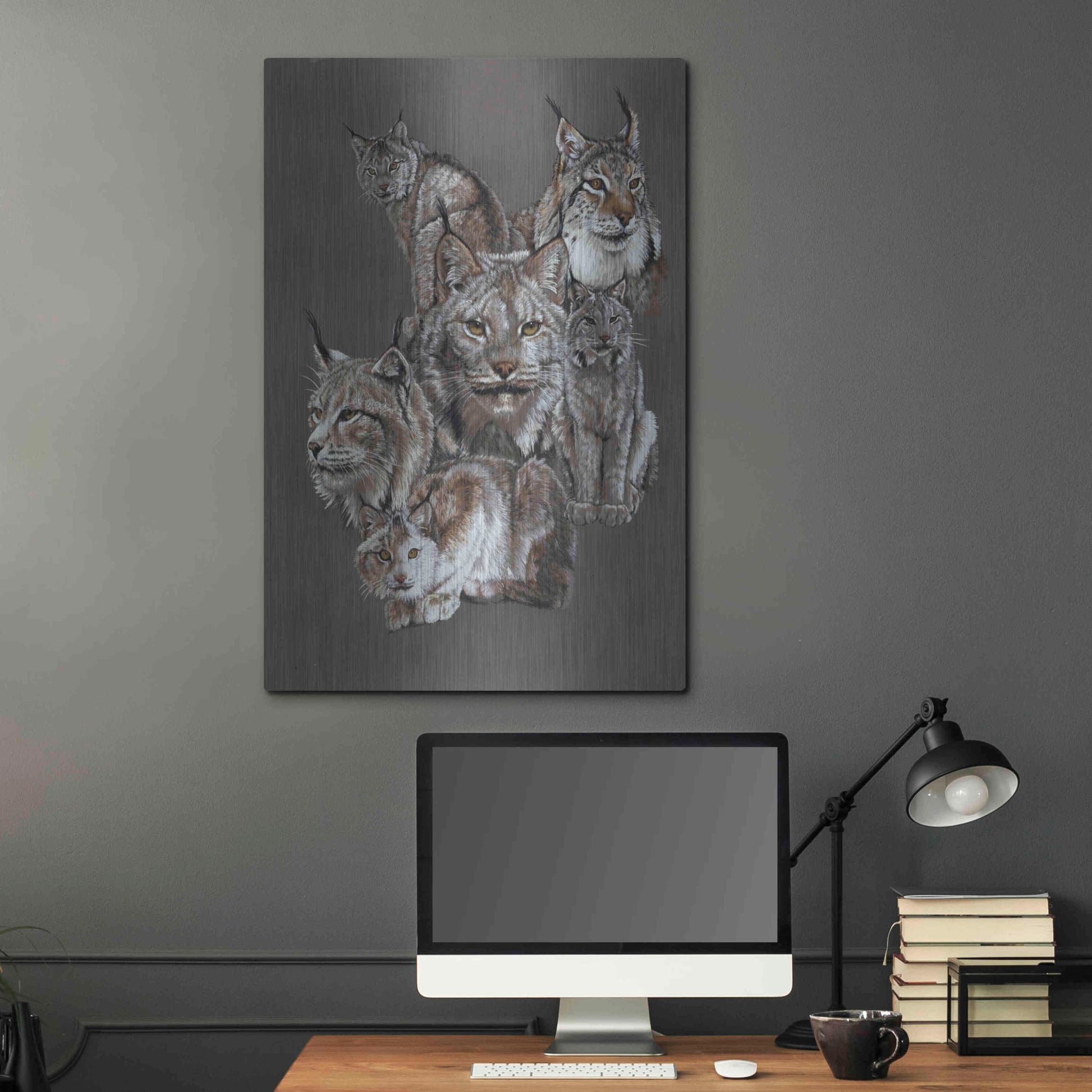 Luxe Metal Art 'Rogue' by Barbara Keith, Metal Wall Art,24x36