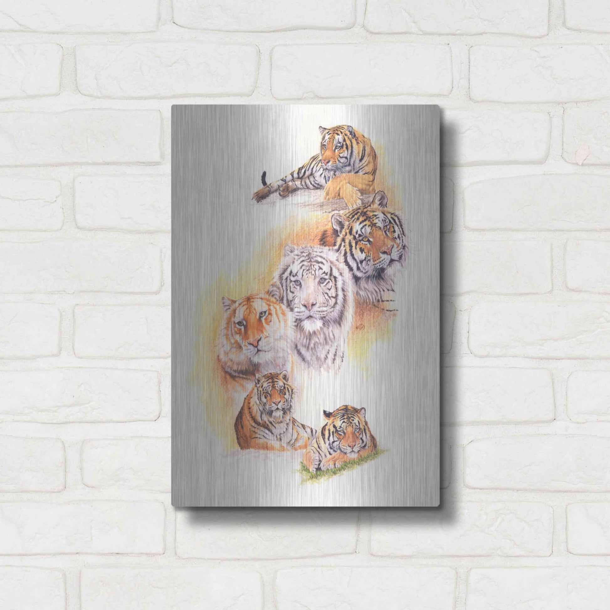 Luxe Metal Art 'Six Pack' by Barbara Keith, Metal Wall Art,12x16