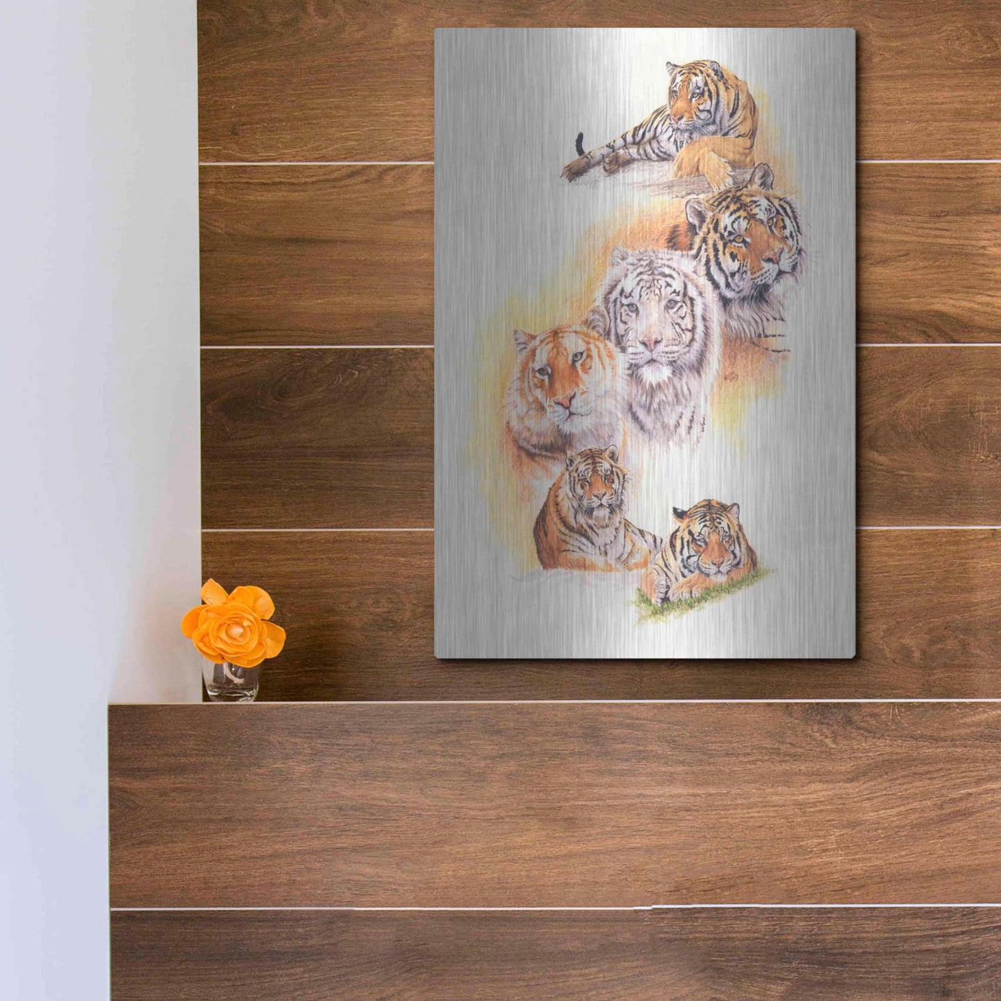 Luxe Metal Art 'Six Pack' by Barbara Keith, Metal Wall Art,12x16