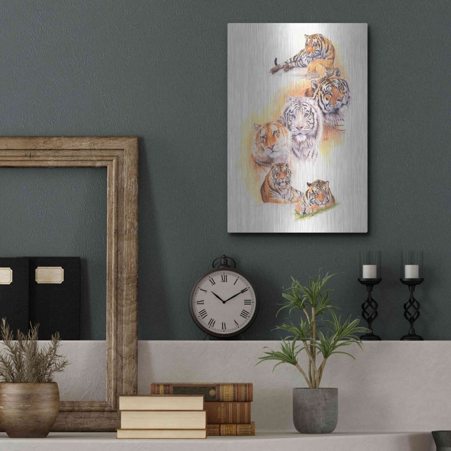 Luxe Metal Art 'Six Pack' by Barbara Keith, Metal Wall Art,12x16