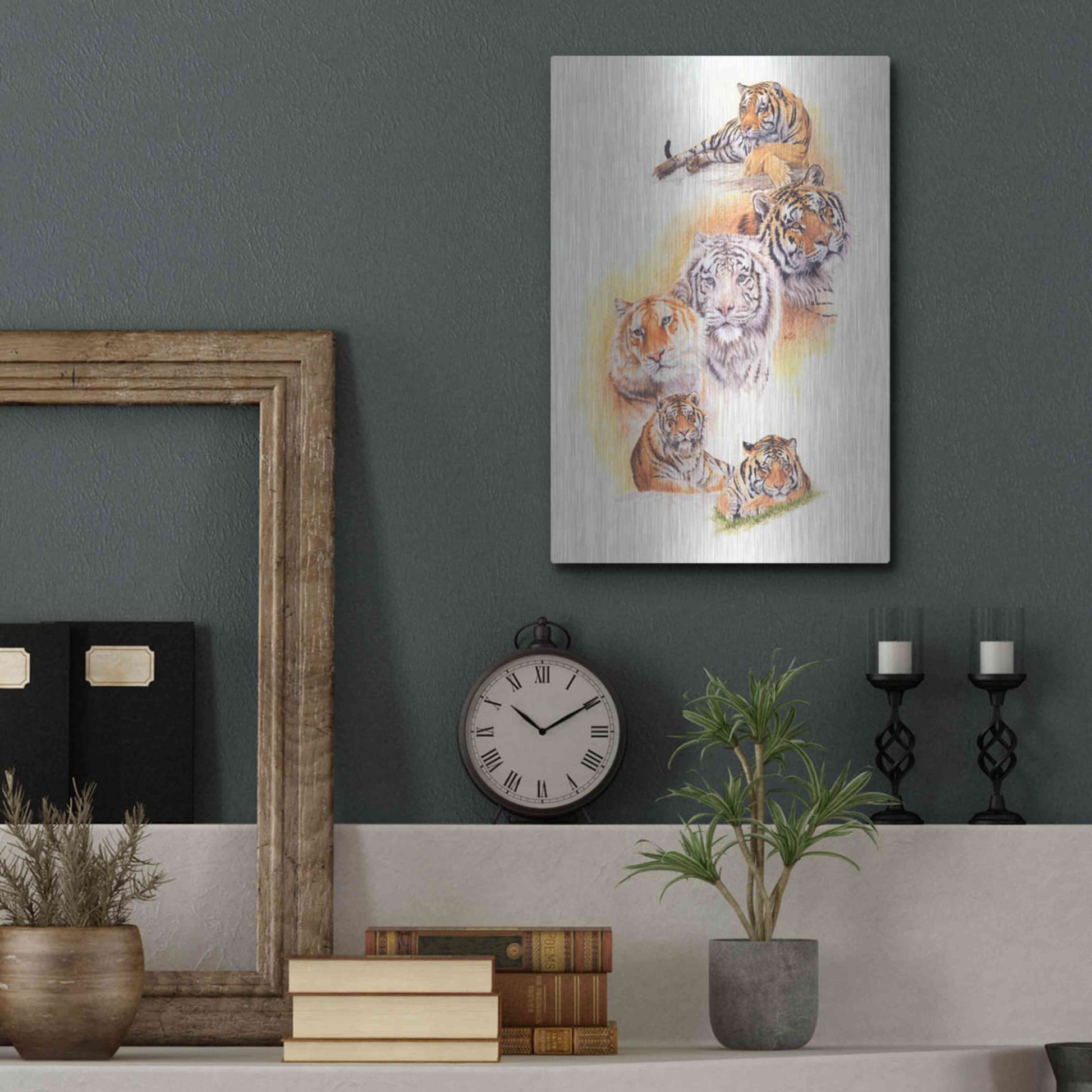 Luxe Metal Art 'Six Pack' by Barbara Keith, Metal Wall Art,12x16