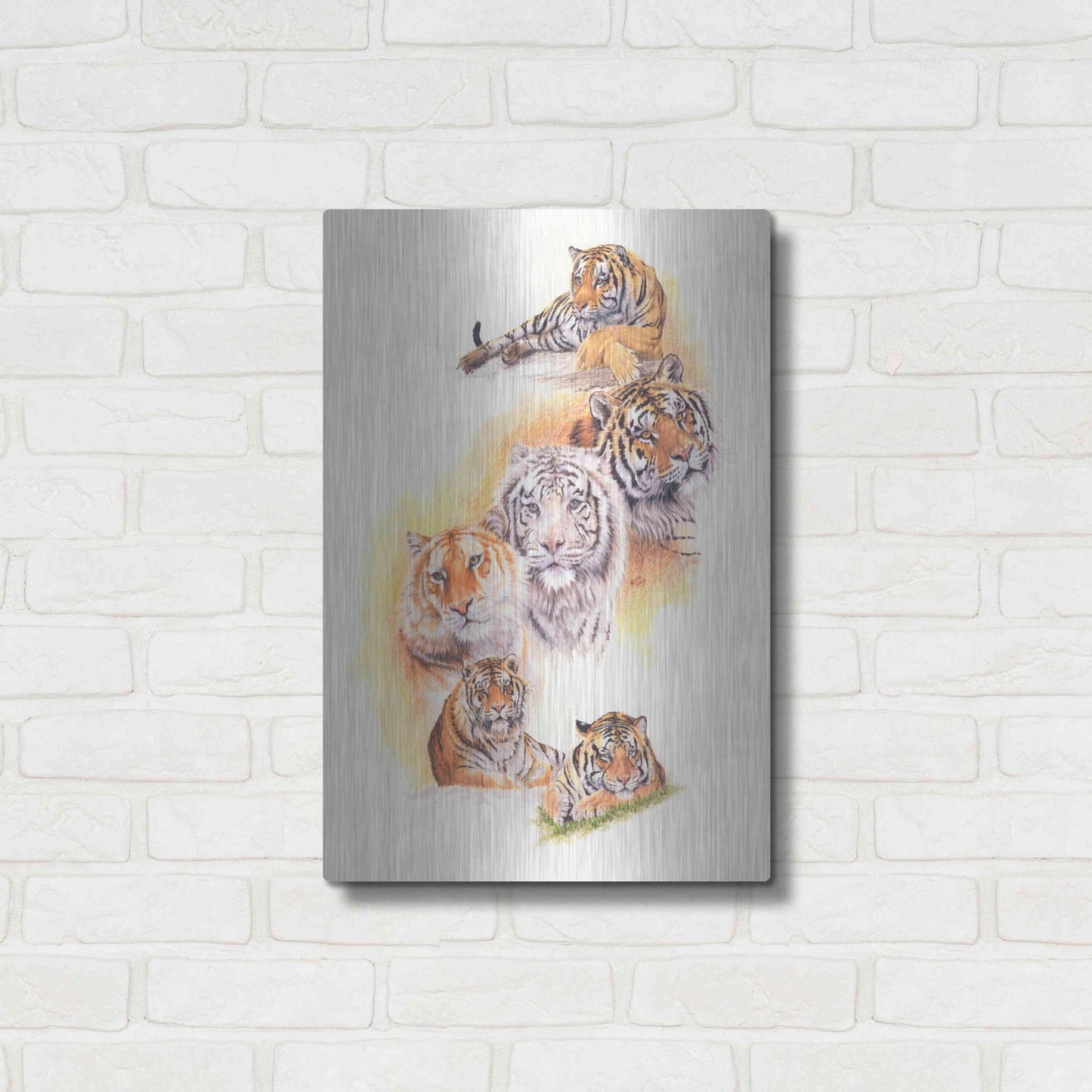 Luxe Metal Art 'Six Pack' by Barbara Keith, Metal Wall Art,16x24