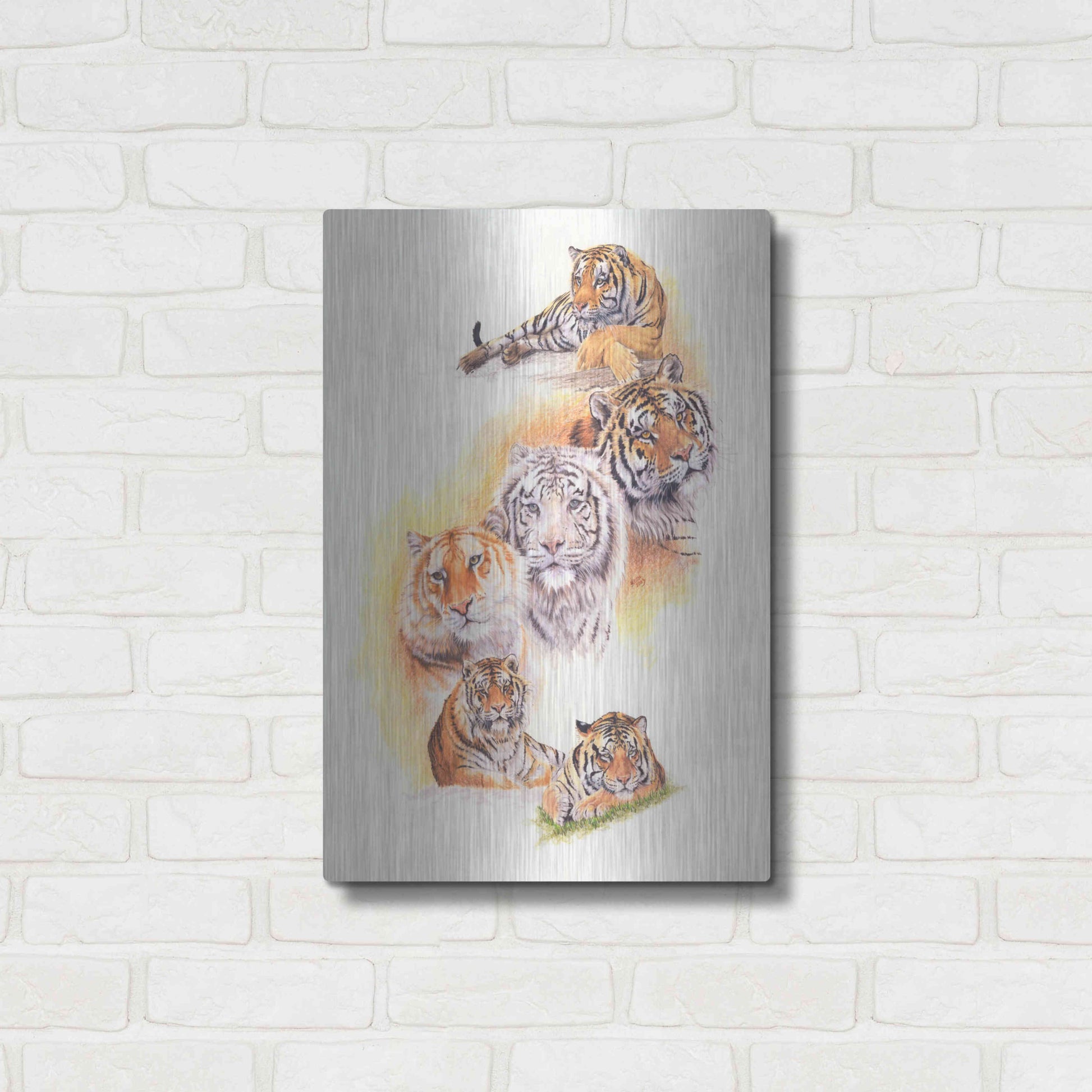 Luxe Metal Art 'Six Pack' by Barbara Keith, Metal Wall Art,16x24