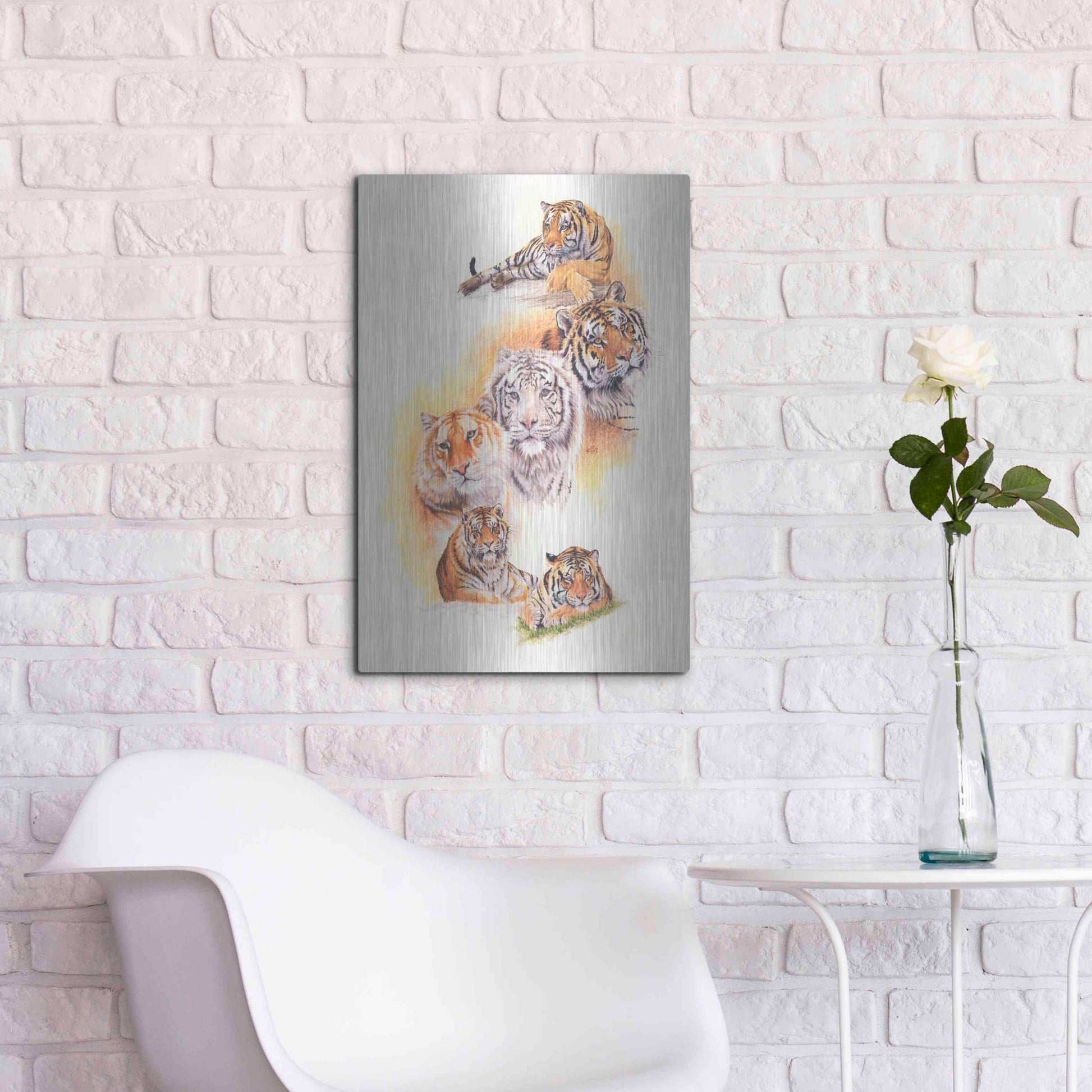 Luxe Metal Art 'Six Pack' by Barbara Keith, Metal Wall Art,16x24