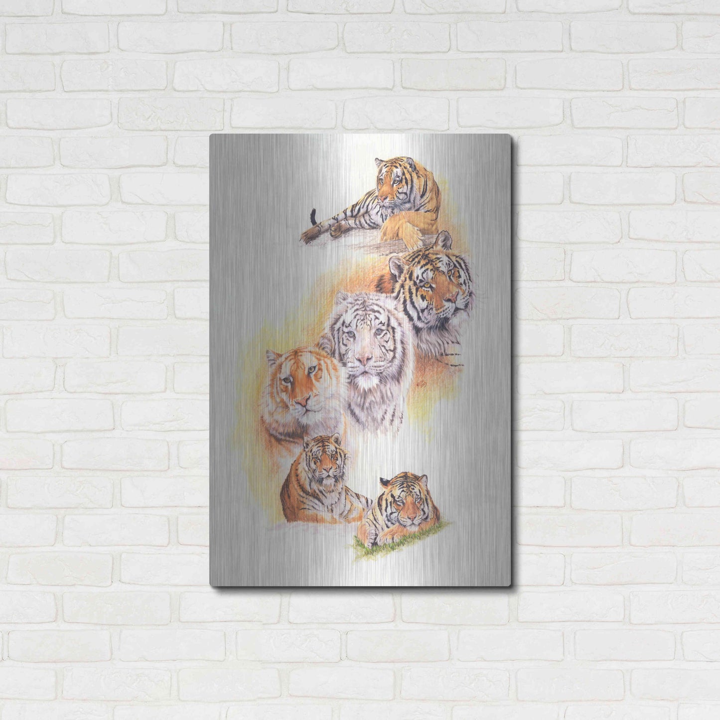 Luxe Metal Art 'Six Pack' by Barbara Keith, Metal Wall Art,24x36