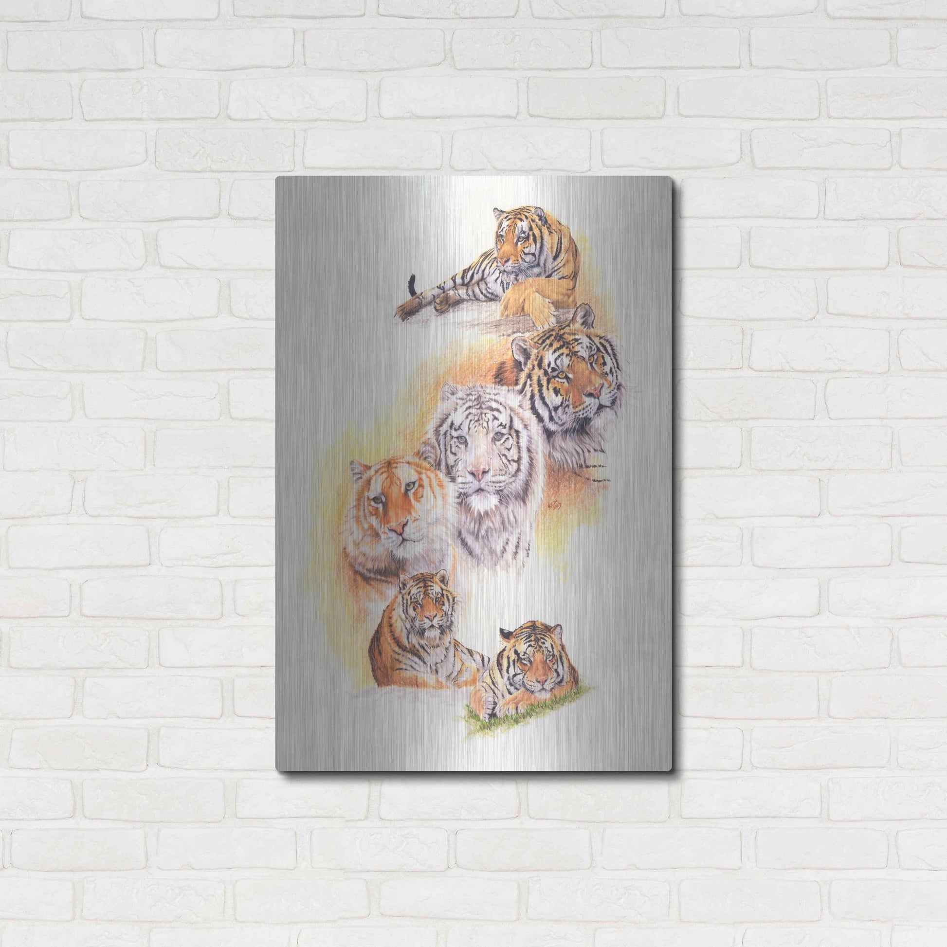 Luxe Metal Art 'Six Pack' by Barbara Keith, Metal Wall Art,24x36