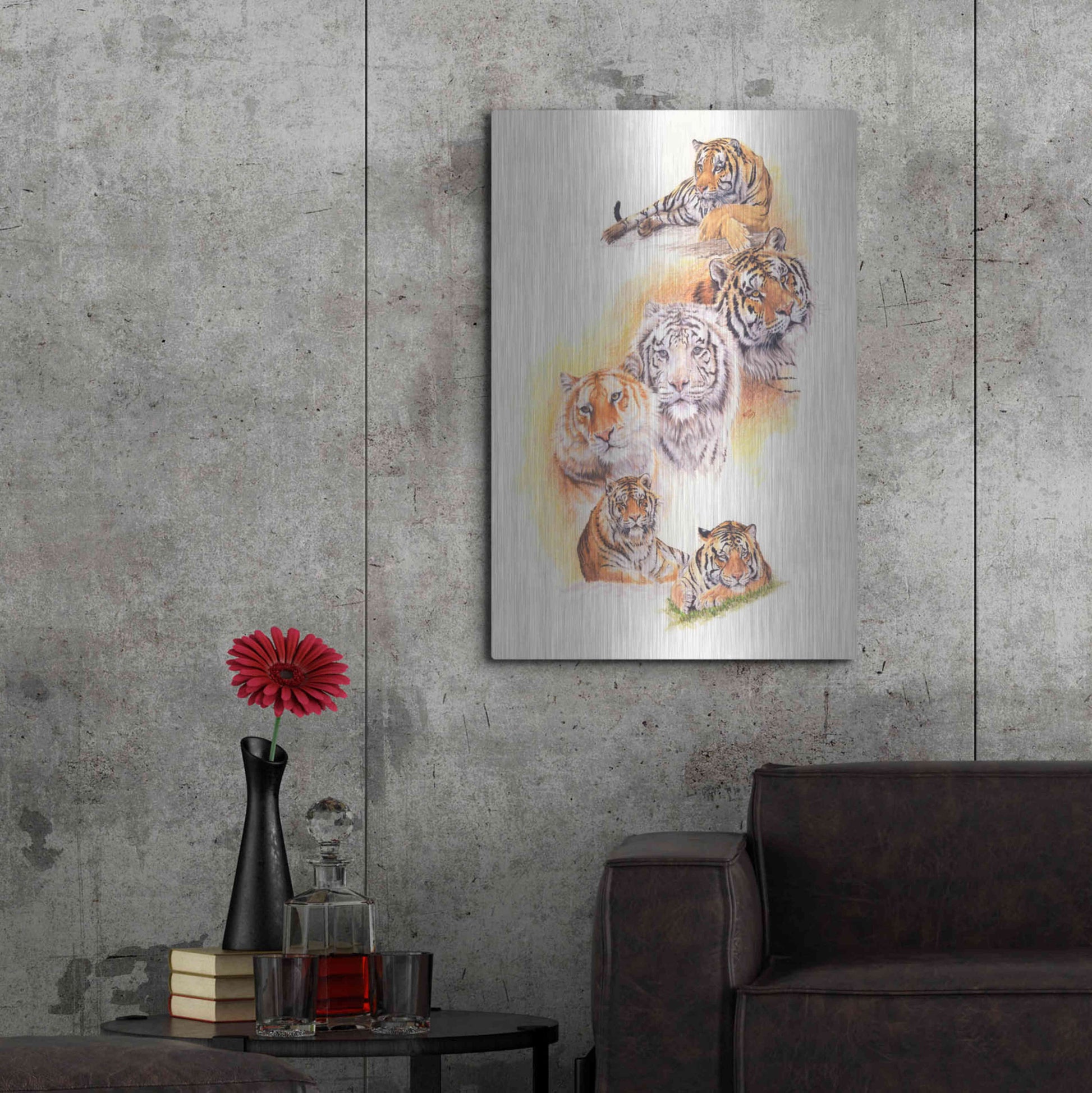 Luxe Metal Art 'Six Pack' by Barbara Keith, Metal Wall Art,24x36