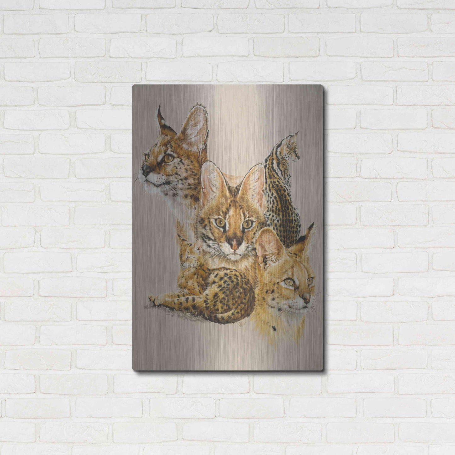 Luxe Metal Art 'Adroit' by Barbara Keith, Metal Wall Art,24x36