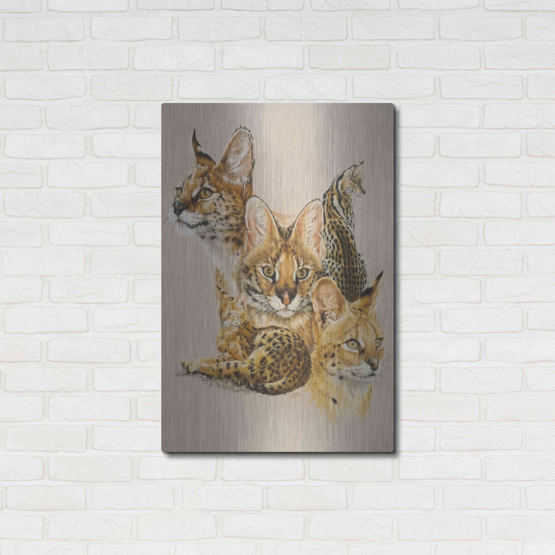 Luxe Metal Art 'Adroit' by Barbara Keith, Metal Wall Art,24x36