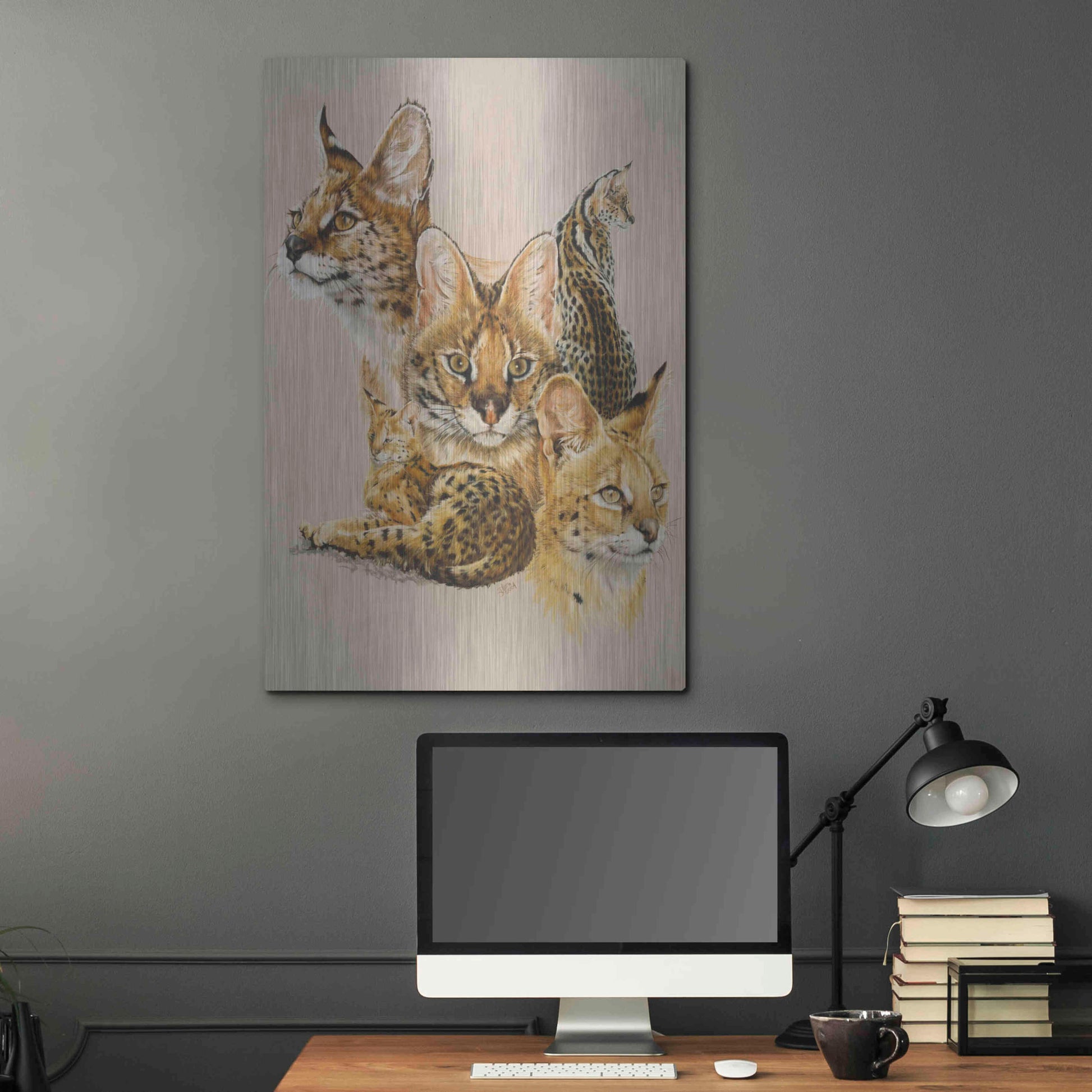 Luxe Metal Art 'Adroit' by Barbara Keith, Metal Wall Art,24x36