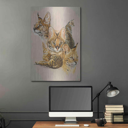 Luxe Metal Art 'Adroit' by Barbara Keith, Metal Wall Art,24x36