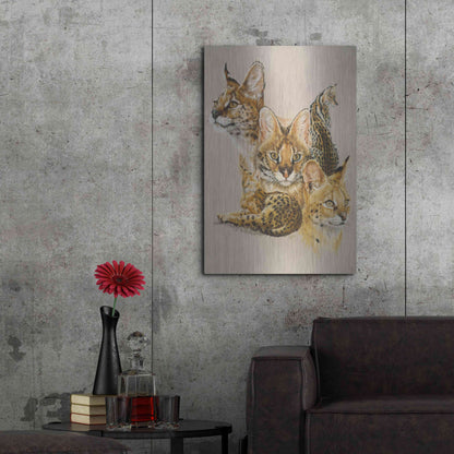 Luxe Metal Art 'Adroit' by Barbara Keith, Metal Wall Art,24x36