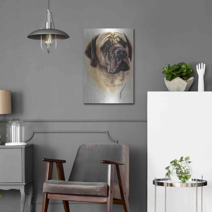 Luxe Metal Art 'Mastiff' by Barbara Keith, Metal Wall Art,16x24