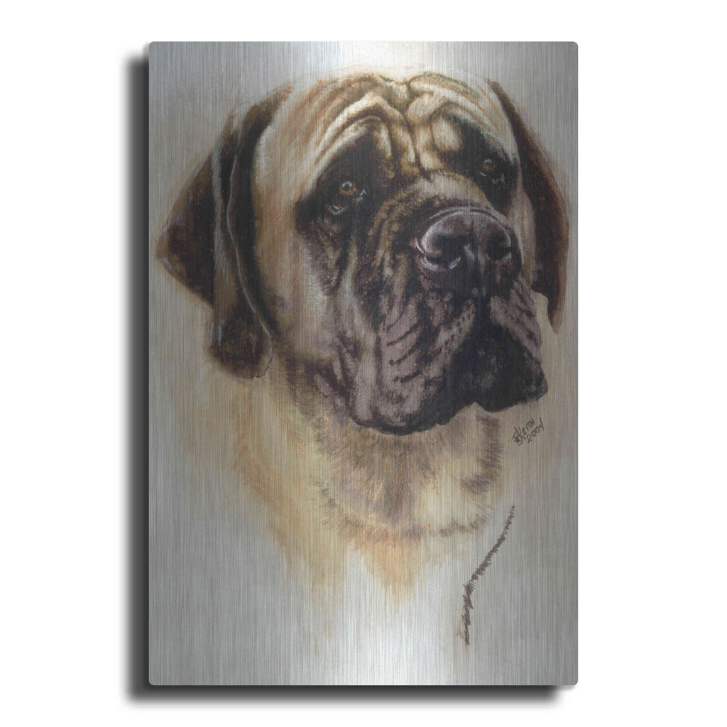 Luxe Metal Art 'Mastiff' by Barbara Keith, Metal Wall Art