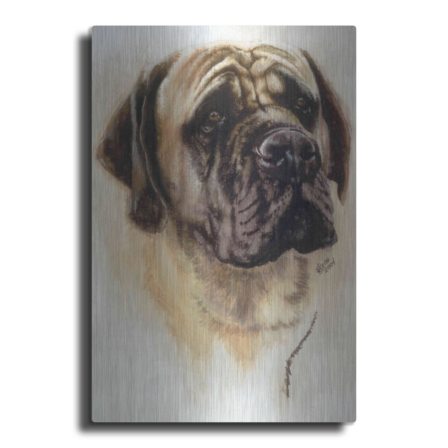 Luxe Metal Art 'Mastiff' by Barbara Keith, Metal Wall Art