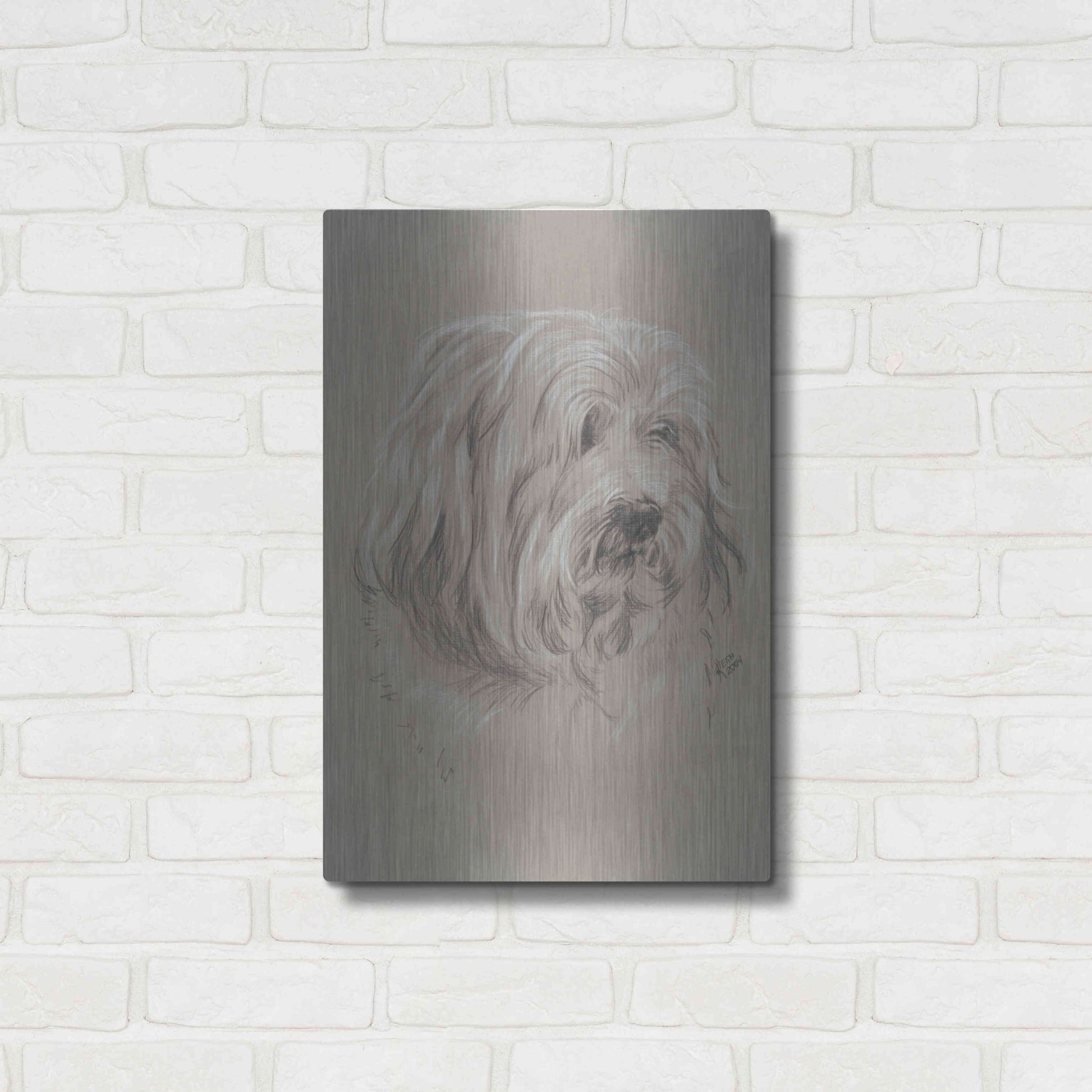 Luxe Metal Art 'Havanese' by Barbara Keith, Metal Wall Art,16x24