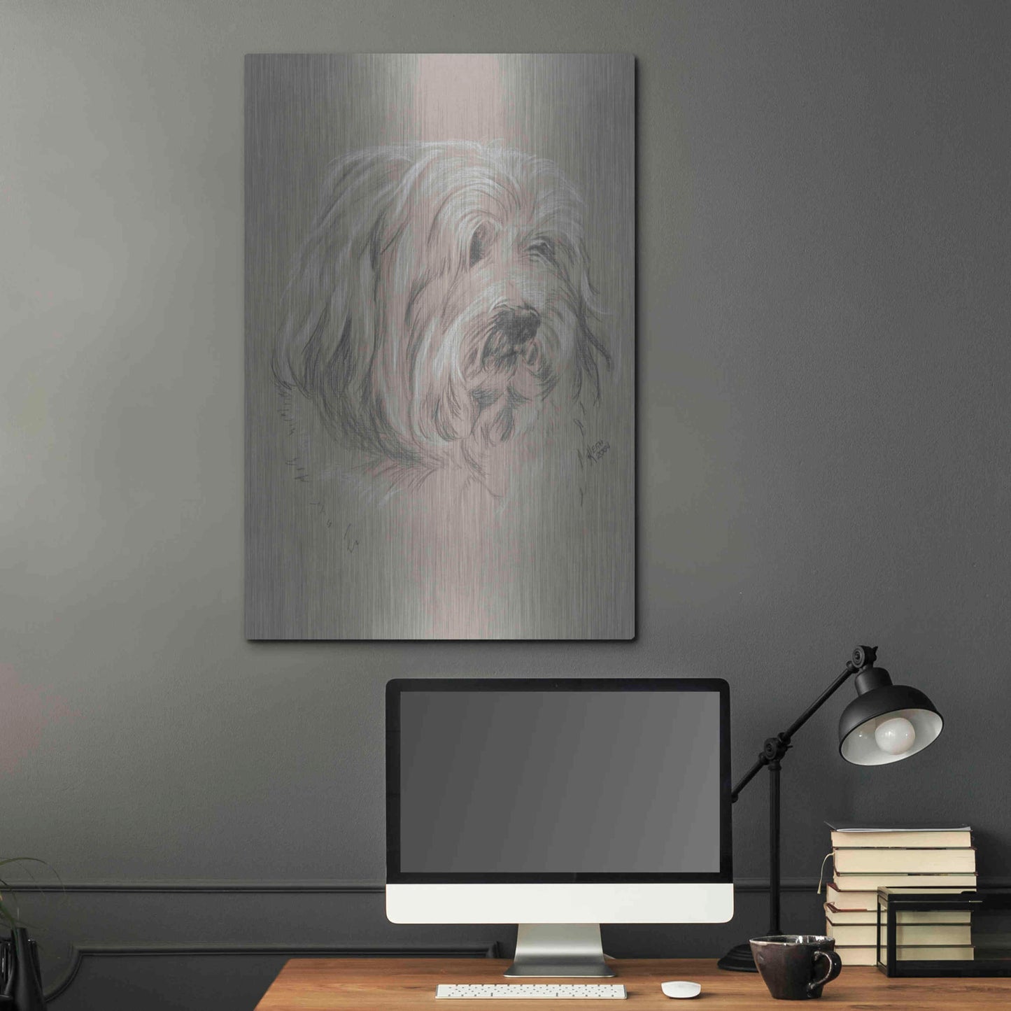 Luxe Metal Art 'Havanese' by Barbara Keith, Metal Wall Art,24x36