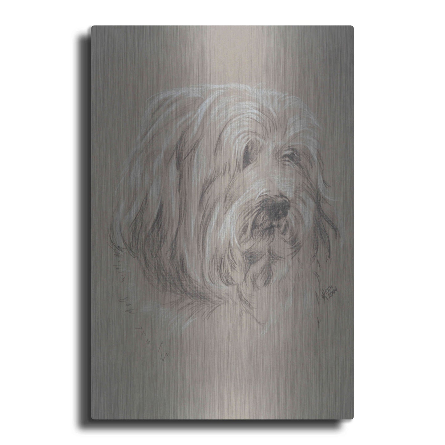 Luxe Metal Art 'Havanese' by Barbara Keith, Metal Wall Art