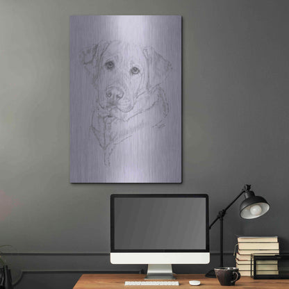 Luxe Metal Art 'Labrador' by Barbara Keith, Metal Wall Art,24x36