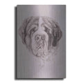 Luxe Metal Art 'St. Bernard' by Barbara Keith, Metal Wall Art
