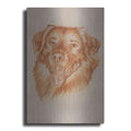 Luxe Metal Art 'Golden Retriever' by Barbara Keith, Metal Wall Art