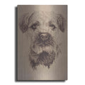 Luxe Metal Art 'Border Terrier' by Barbara Keith, Metal Wall Art