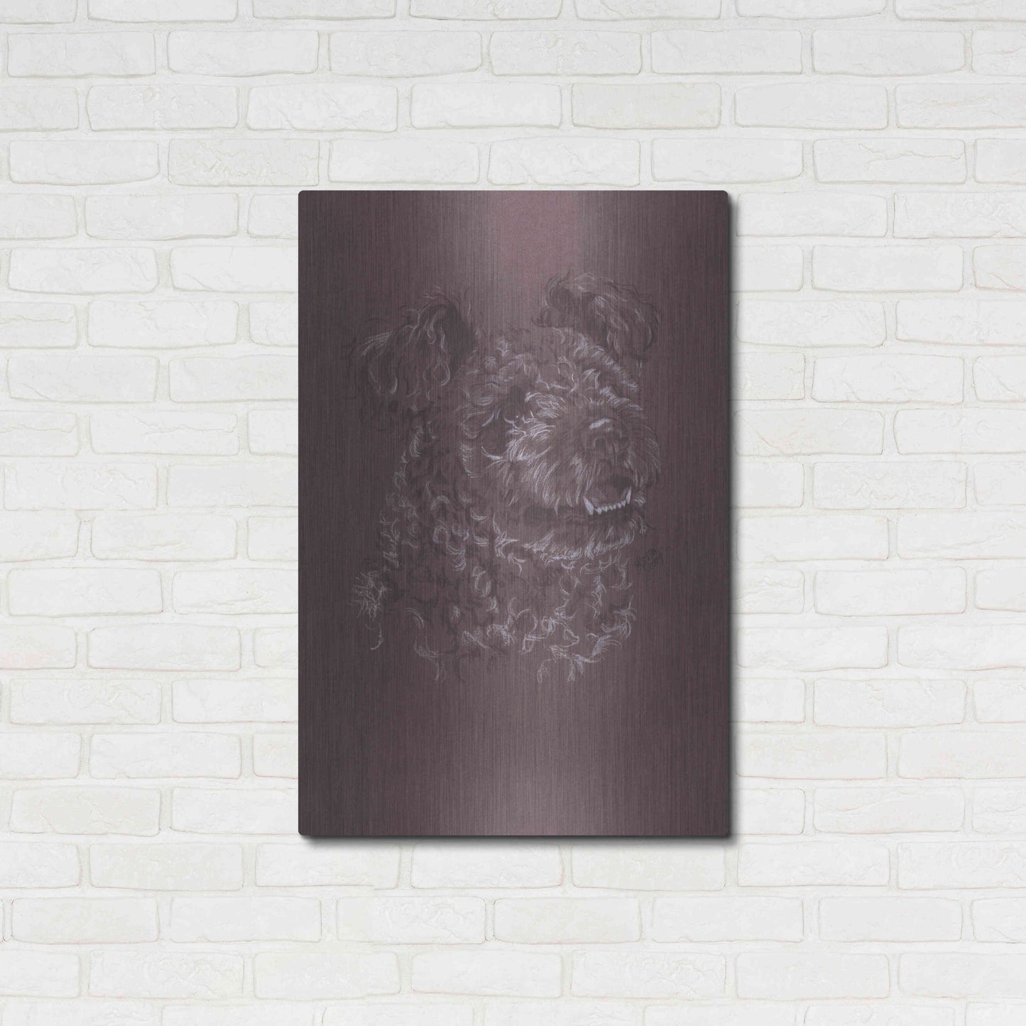 Luxe Metal Art 'Pumi' by Barbara Keith, Metal Wall Art,24x36