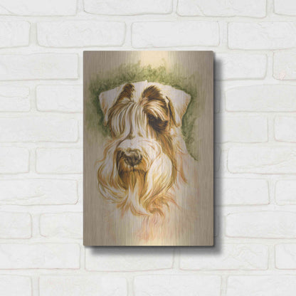 Luxe Metal Art 'Sealyham Terrier' by Barbara Keith, Metal Wall Art,12x16