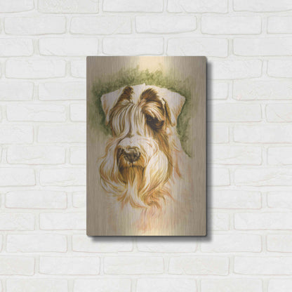 Luxe Metal Art 'Sealyham Terrier' by Barbara Keith, Metal Wall Art,16x24