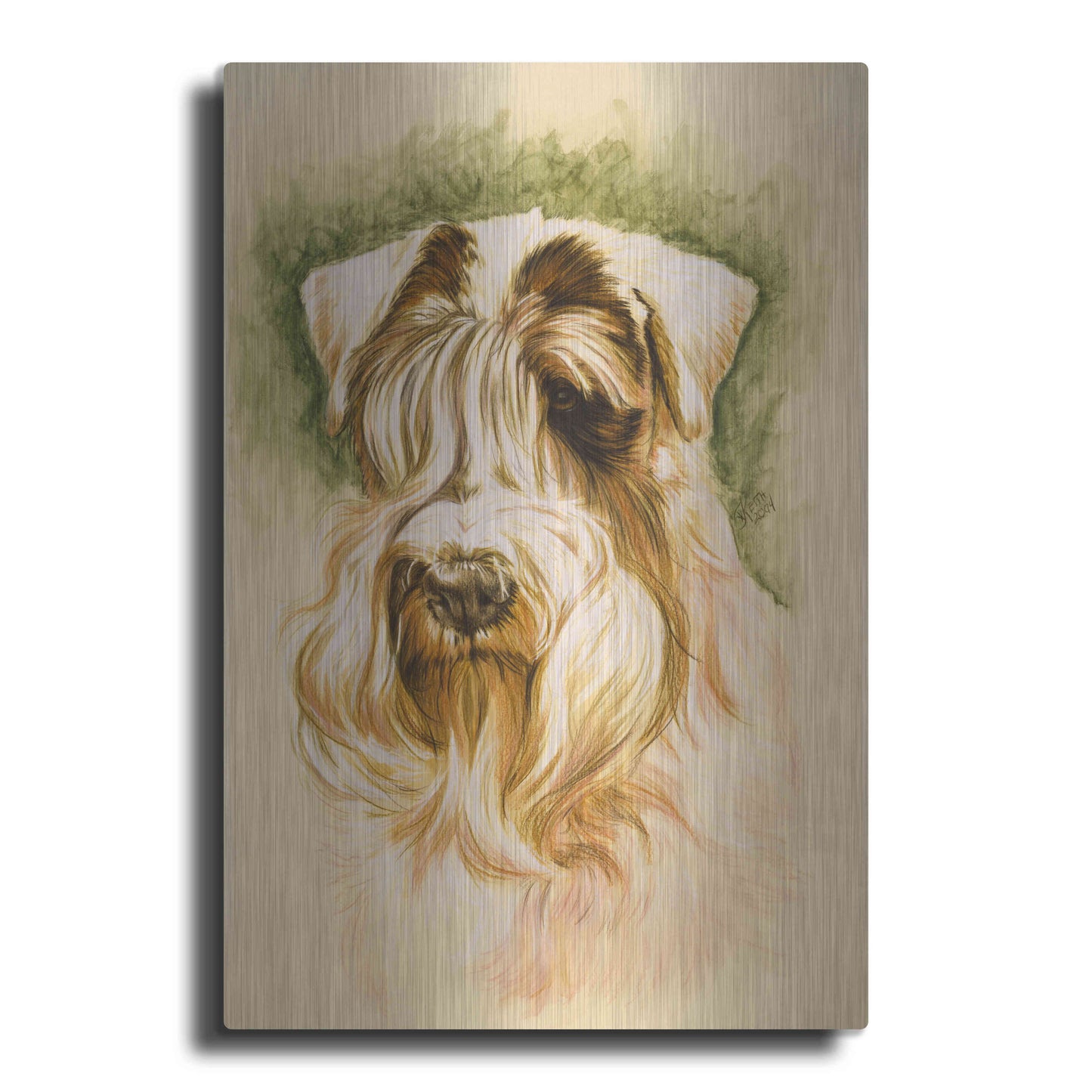 Luxe Metal Art 'Sealyham Terrier' by Barbara Keith, Metal Wall Art