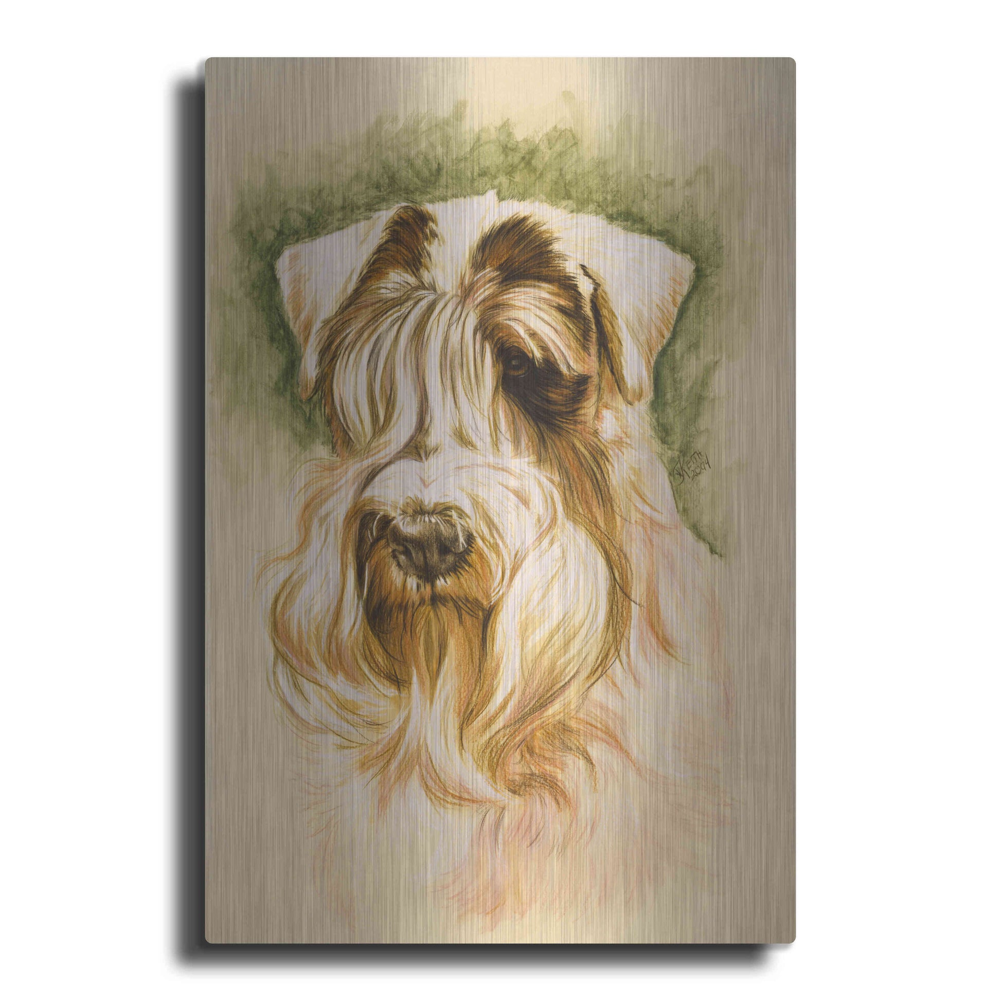 Luxe Metal Art 'Sealyham Terrier' by Barbara Keith, Metal Wall Art