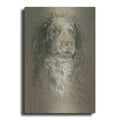 Luxe Metal Art 'Point-Audemer Spaniel' by Barbara Keith, Metal Wall Art
