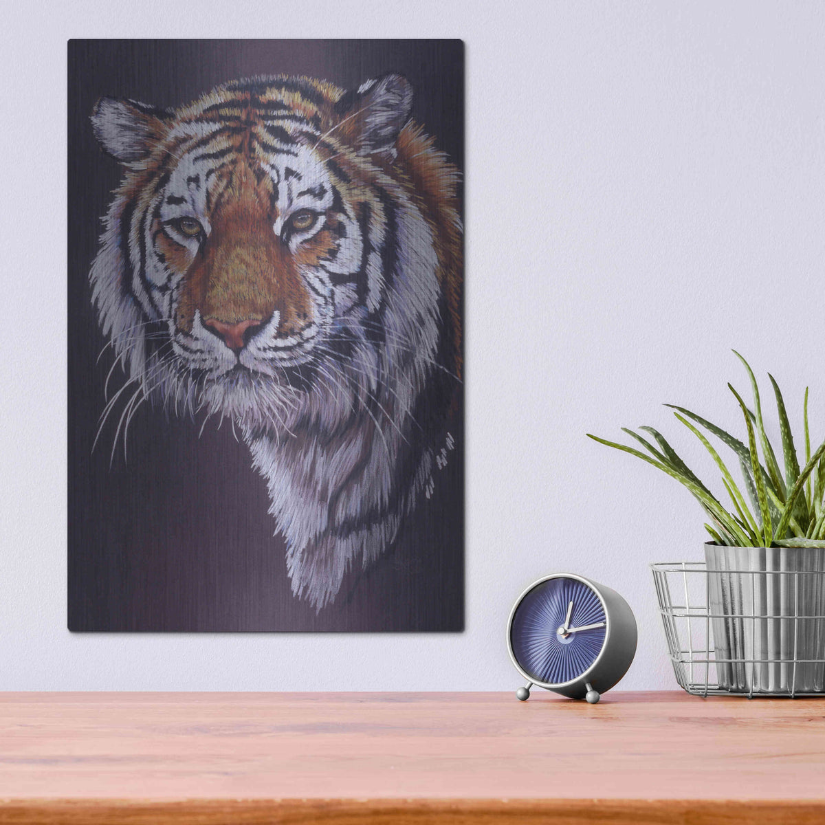 Luxe Metal Art 'Desperado' by Barbara Keith, Metal Wall Art,12x16