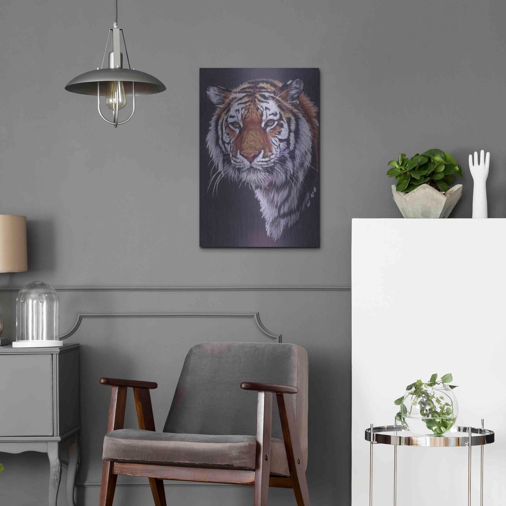 Luxe Metal Art 'Desperado' by Barbara Keith, Metal Wall Art,16x24